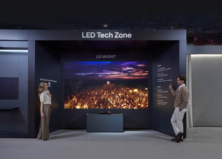 LED Tech Zone booth